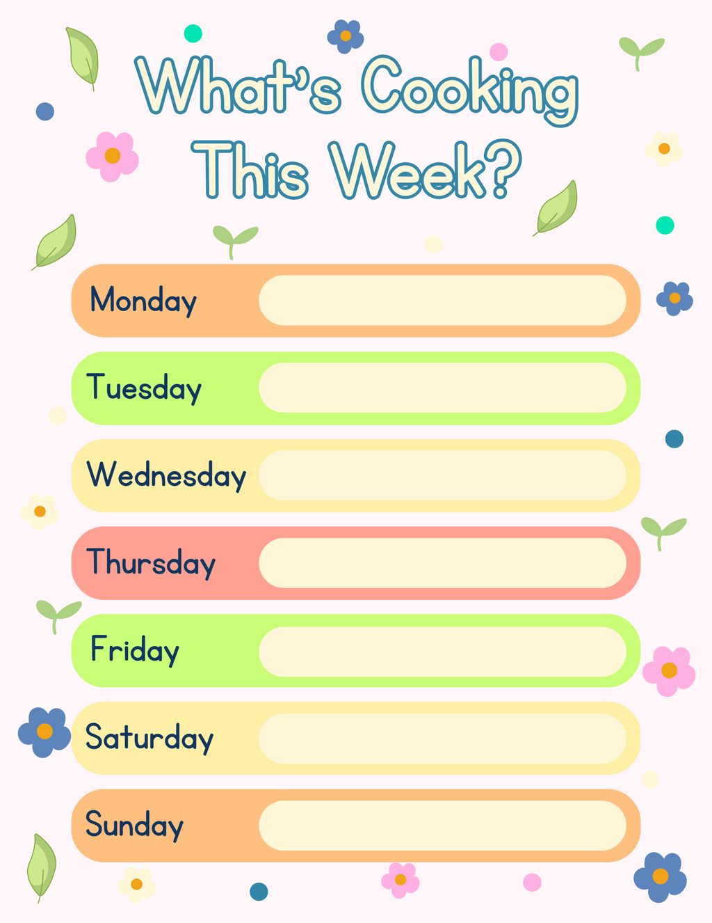 Kids Meal Planner, Snack Ideas & Food Activity Kit (Printable)