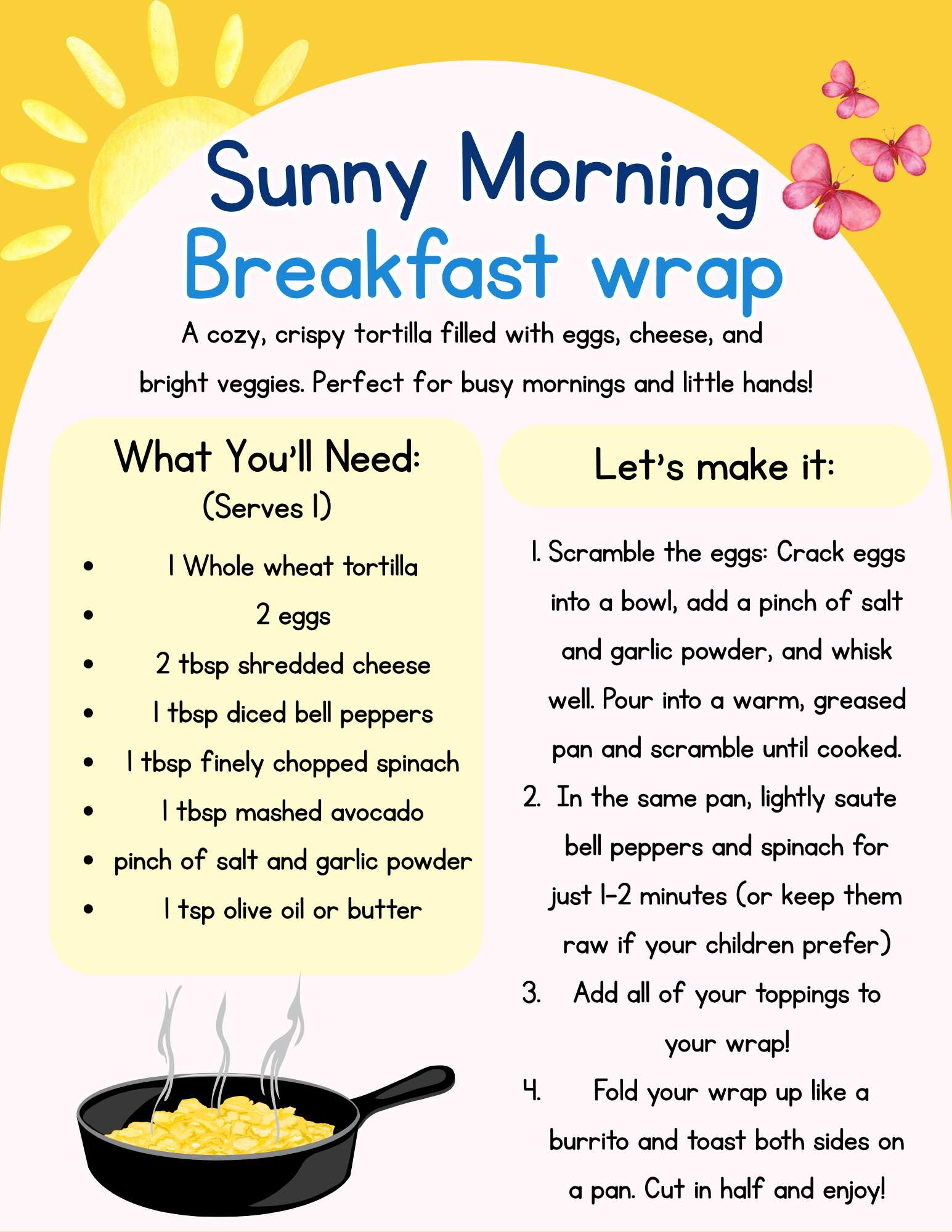 Kids Meal Planner, Snack Ideas & Food Activity Kit (Printable)
